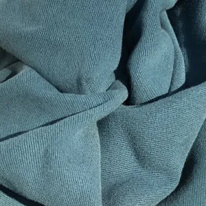 58" 100% Tencel Lyocell Gabardine Twill Enzymed Wash Medium Weight Marine Teal Blue Woven Fabric By the Yard