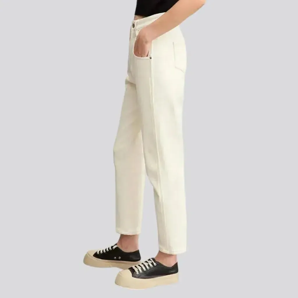 90s monochrome jeans
 for women