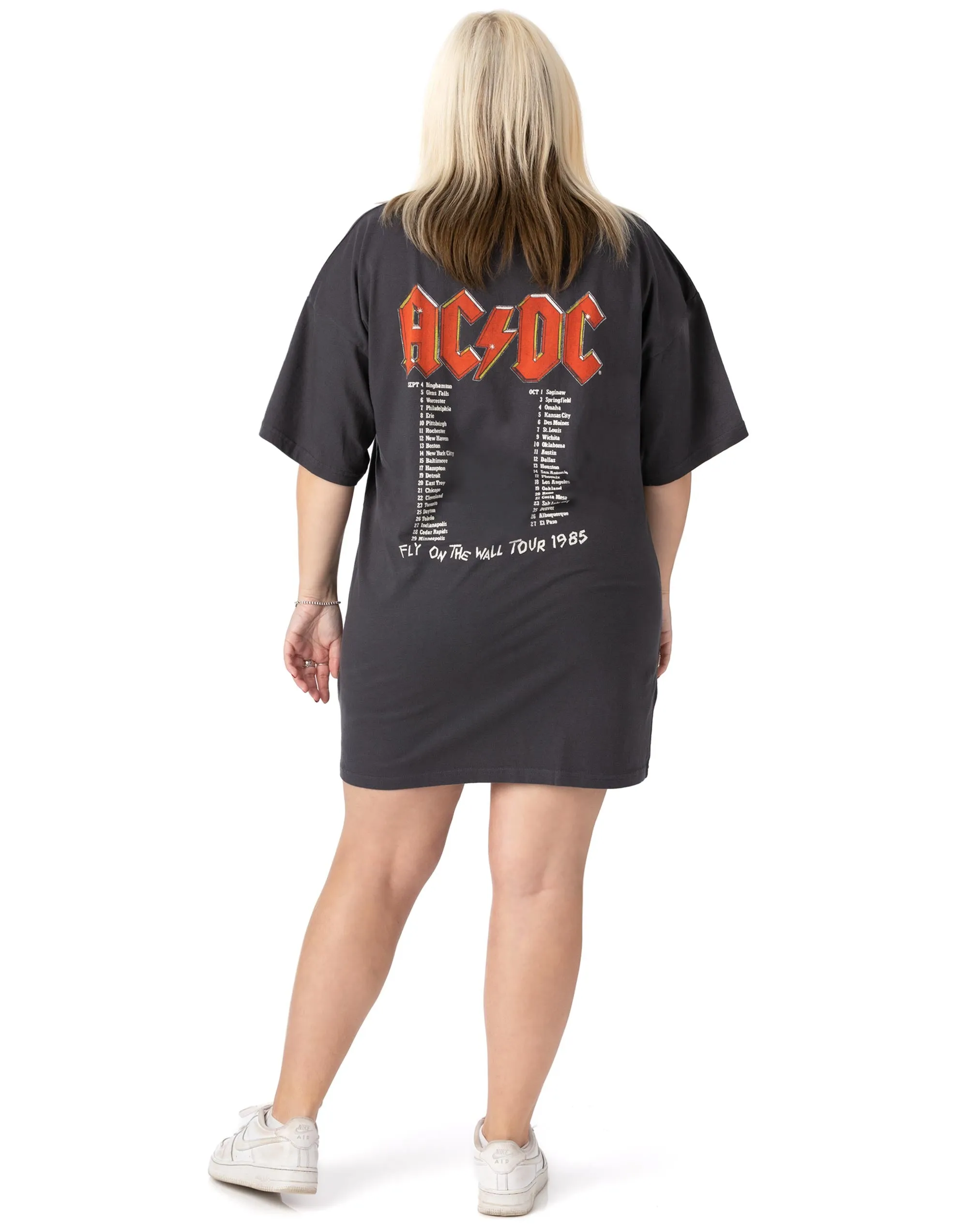 AC/DC Oversized Ladies T-Shirt Dress