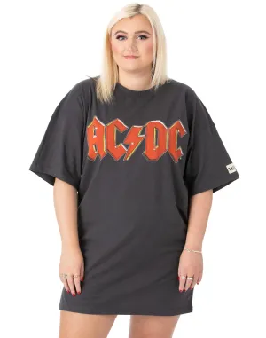 AC/DC Oversized Ladies T-Shirt Dress