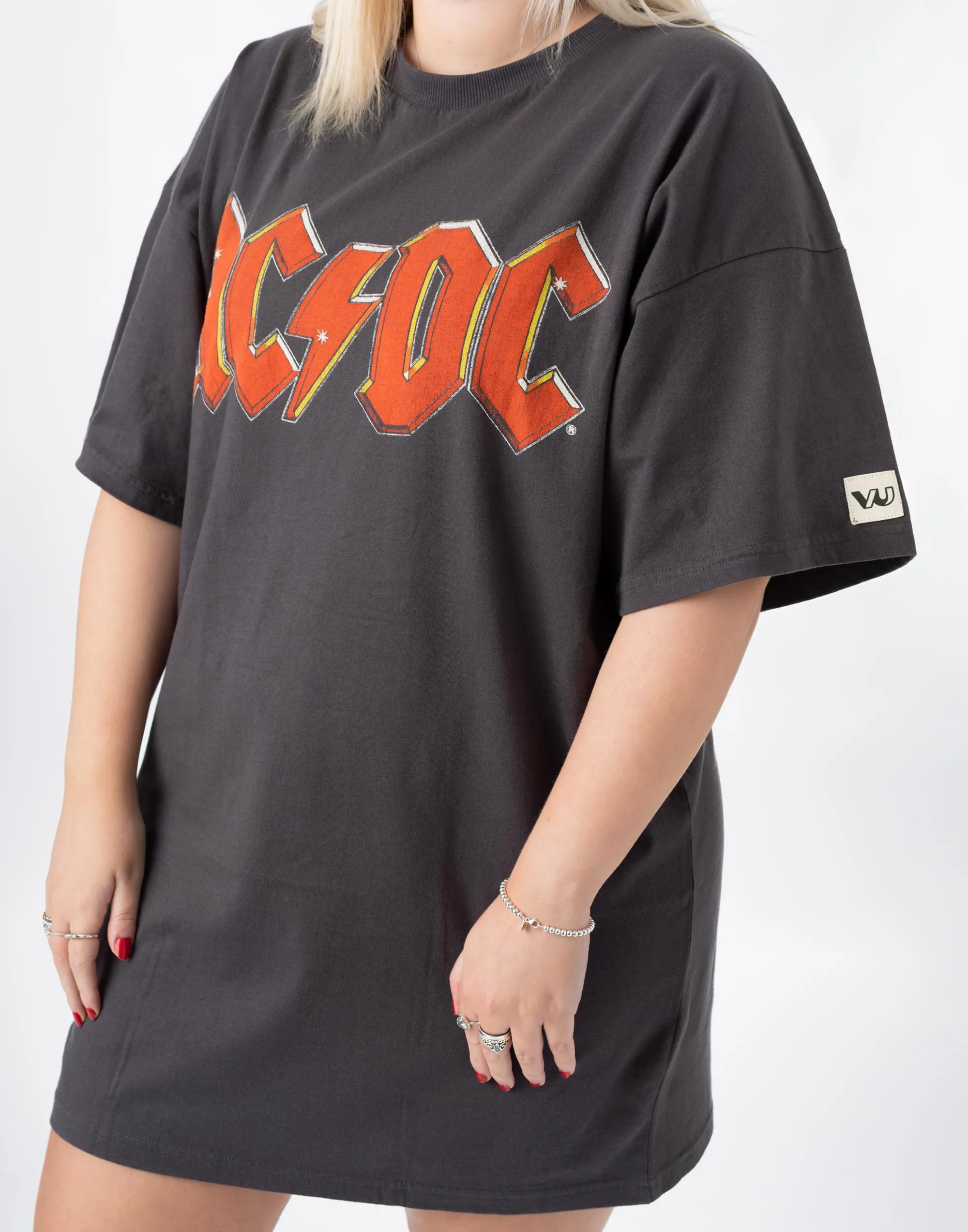 AC/DC Oversized Ladies T-Shirt Dress