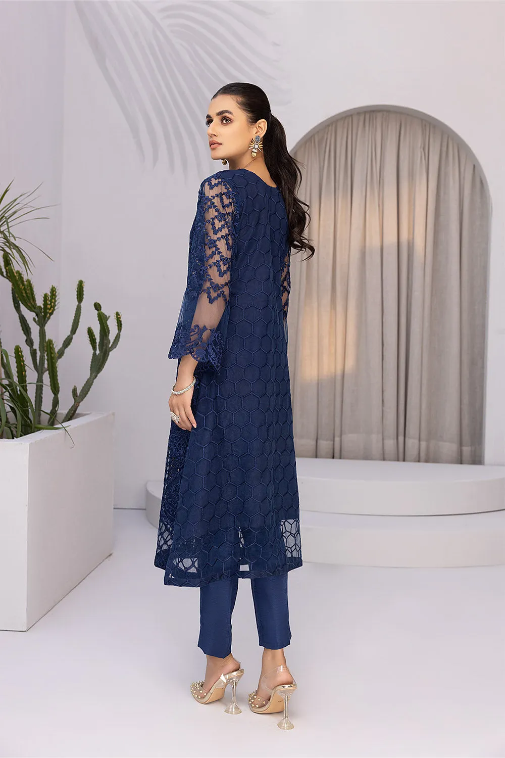 Azure Luxury Embroidered Formal Shirts – Blazing Sea