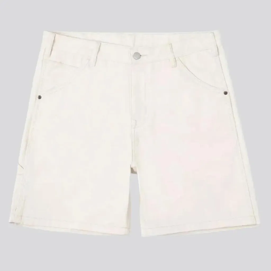 Baggy street men's jean shorts