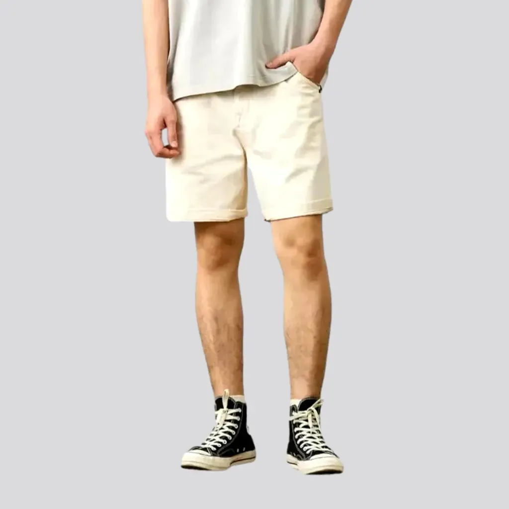 Baggy street men's jean shorts