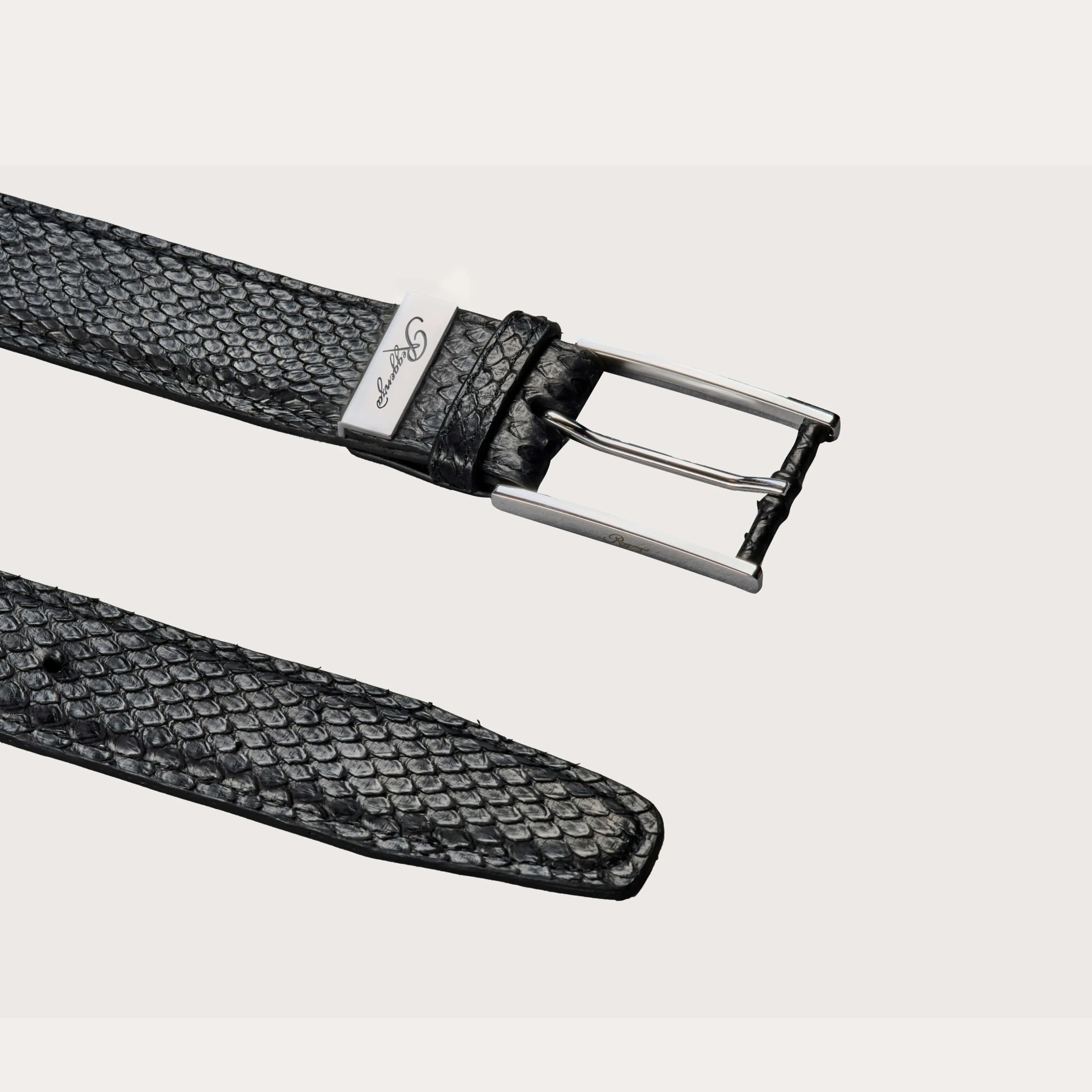 Burmese Python Leather Belt