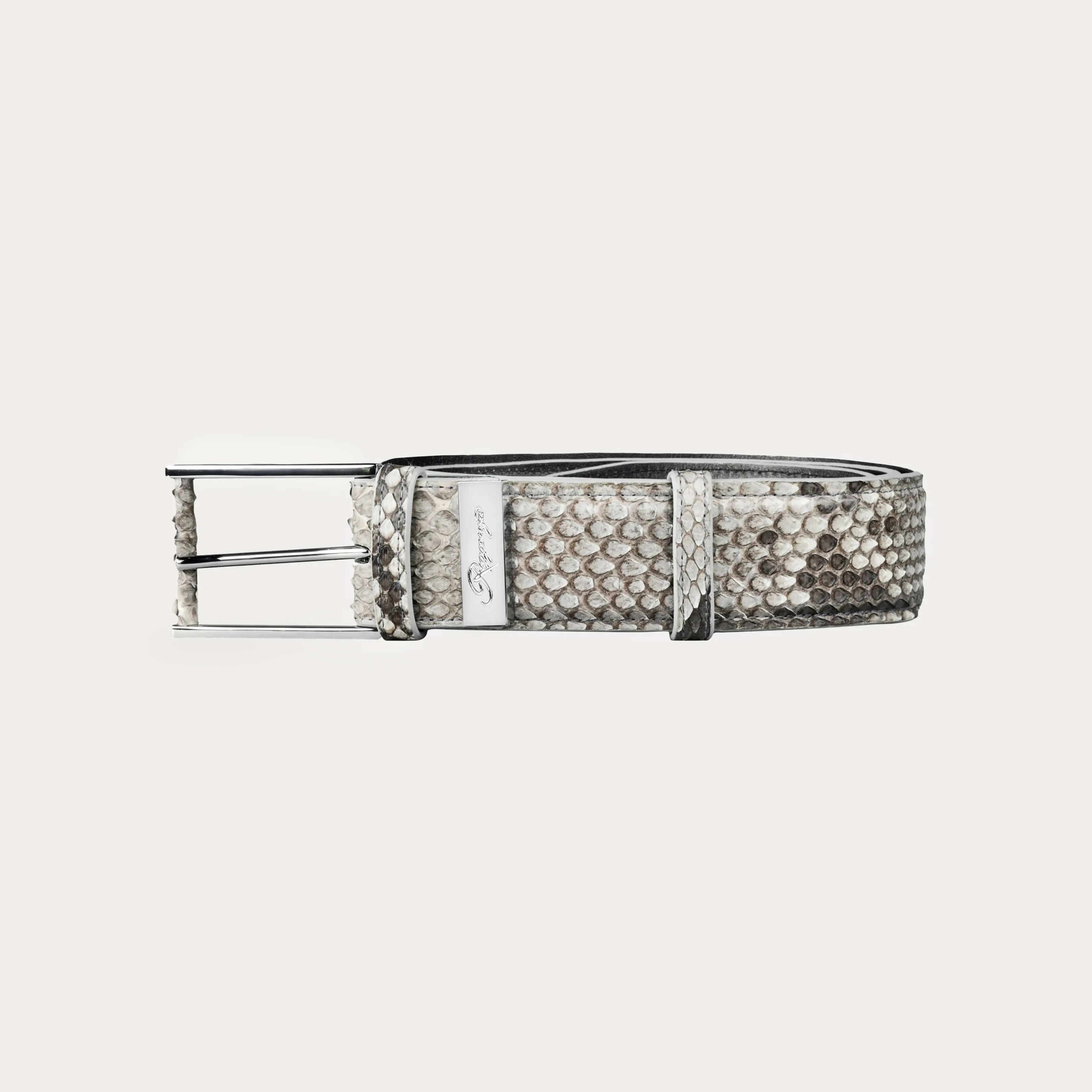 Burmese Python Leather Belt