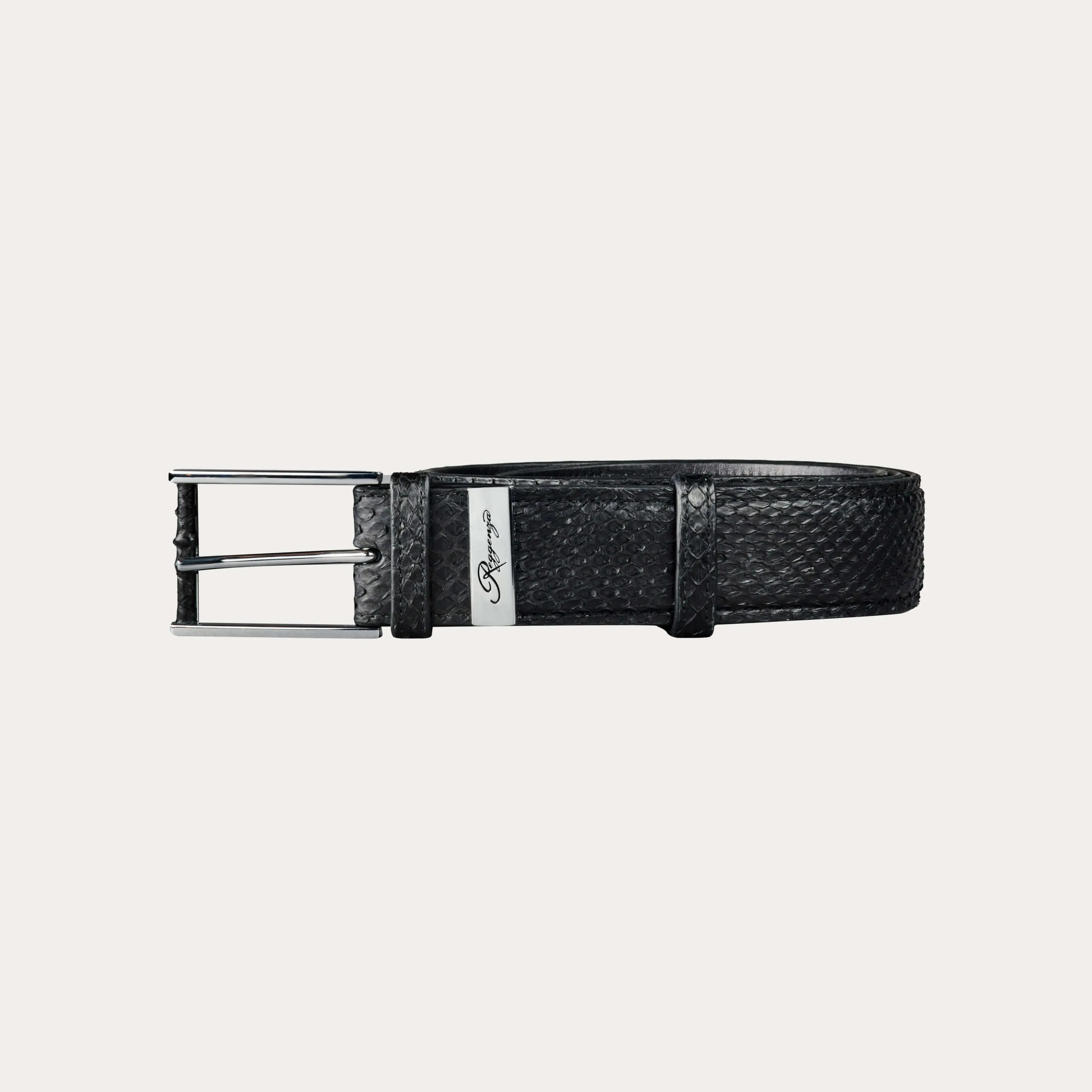 Burmese Python Leather Belt