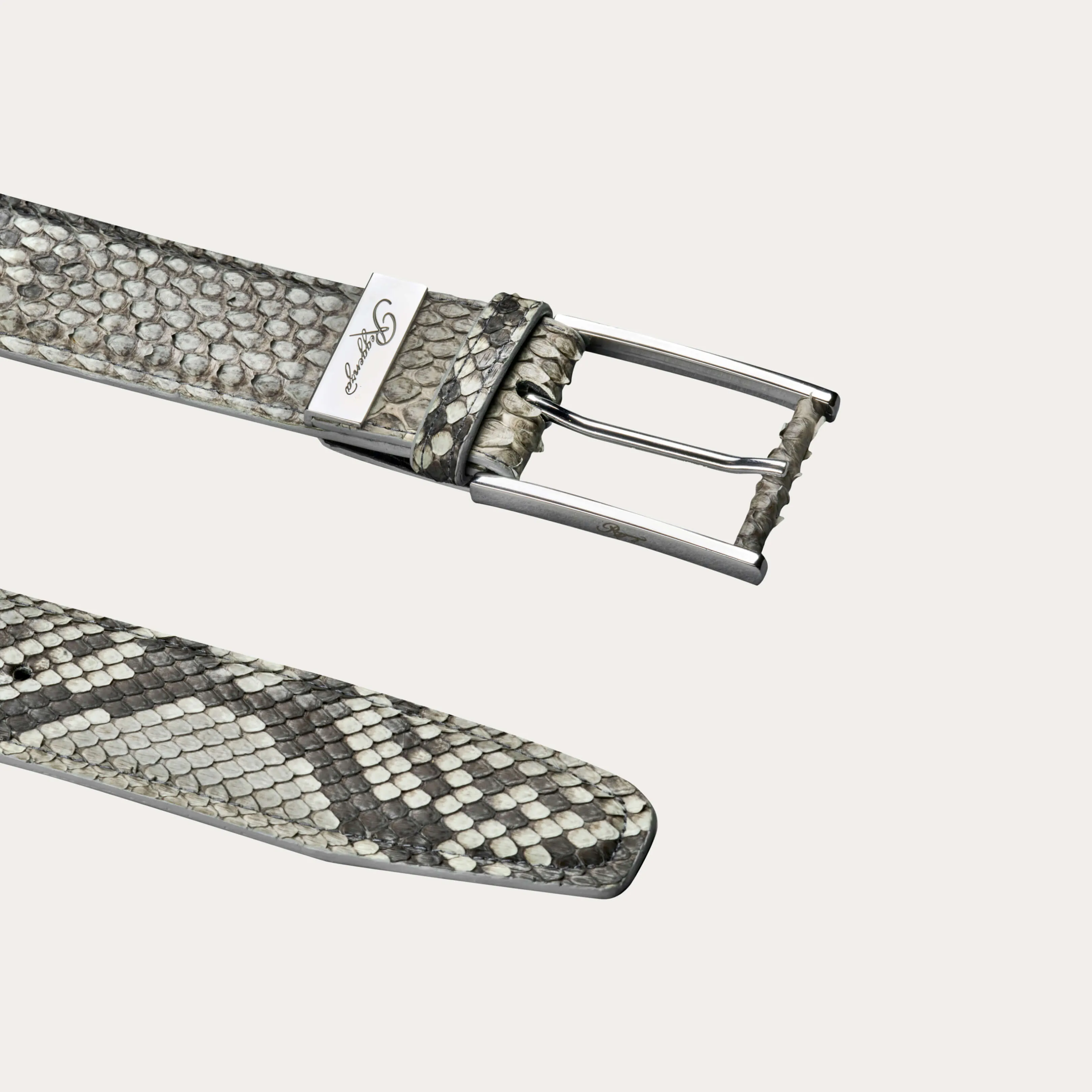 Burmese Python Leather Belt