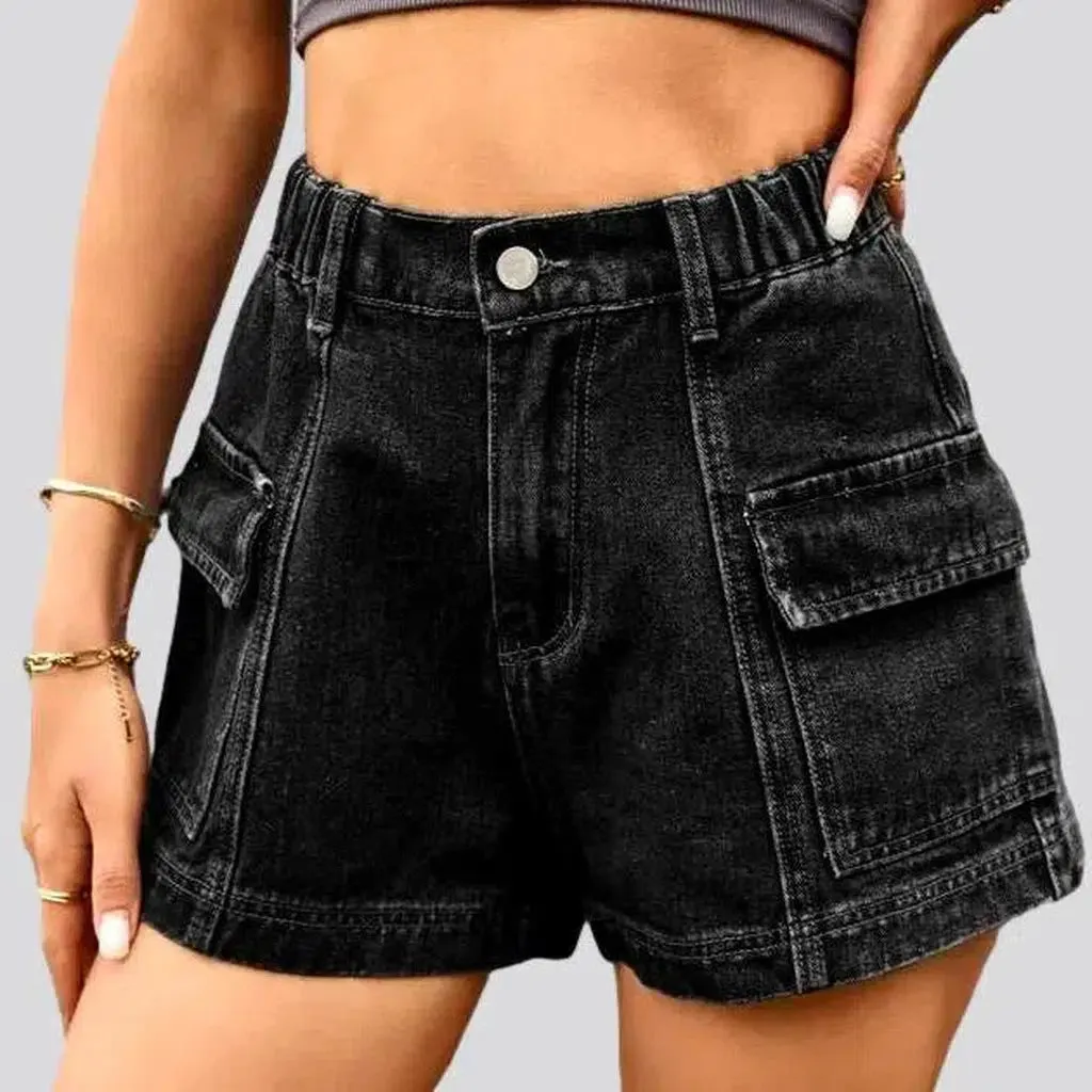 Cargo fashion women's jean shorts