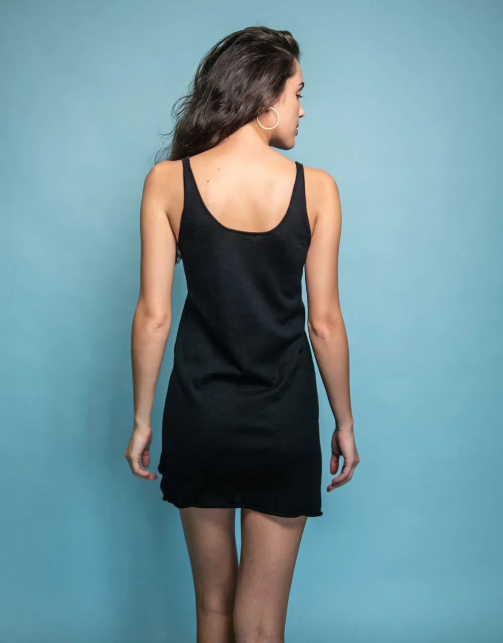 Cashmere Slip Dress in Black