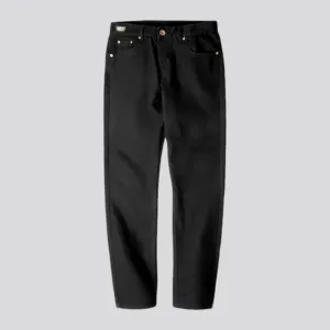 Casual tapered monochrome jeans for men