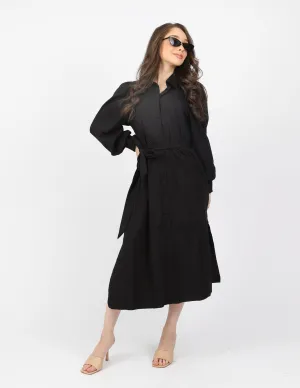 Dressy Cotton Shirt Dress