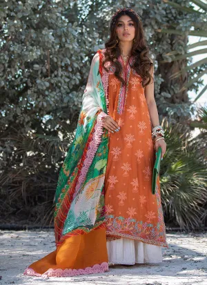 Farah Talib Aziz Luxury Lawn Collection 2022 – Bali Rust