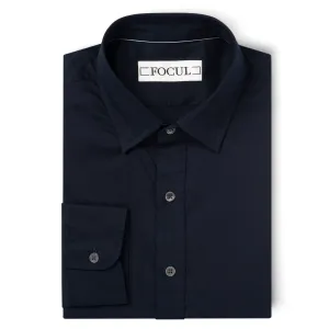 Focul - Dark Navy Zero Shirt With White Line Detail