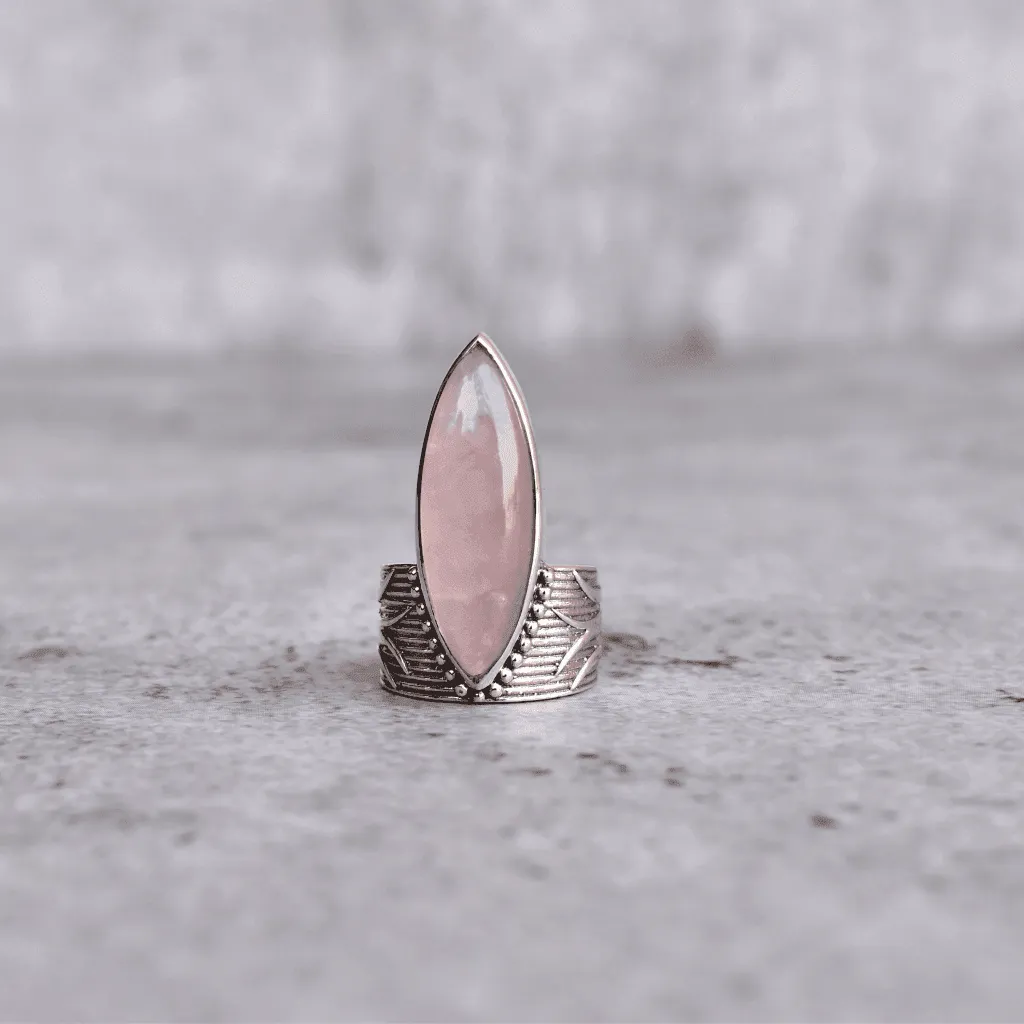 Gypsy Dreams - Rose Quartz Ring