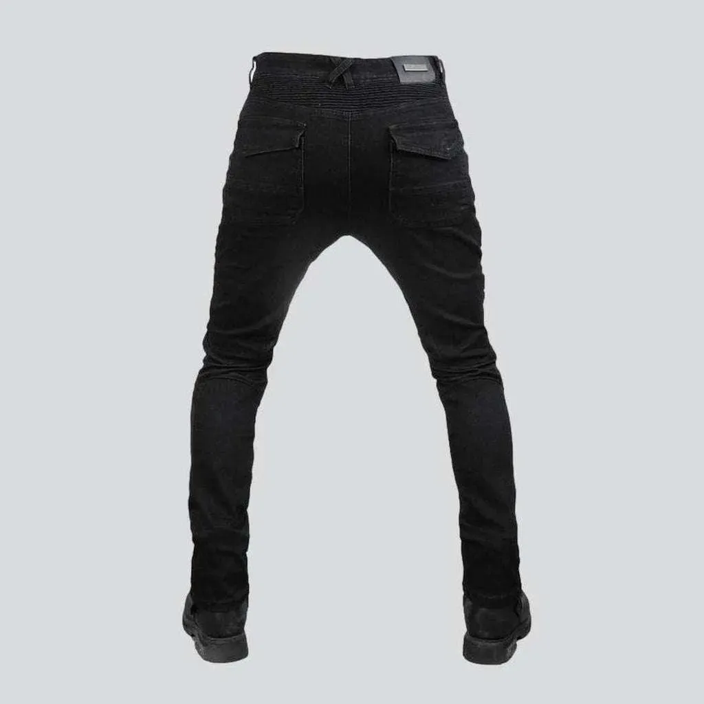 High-quality summer biker jeans