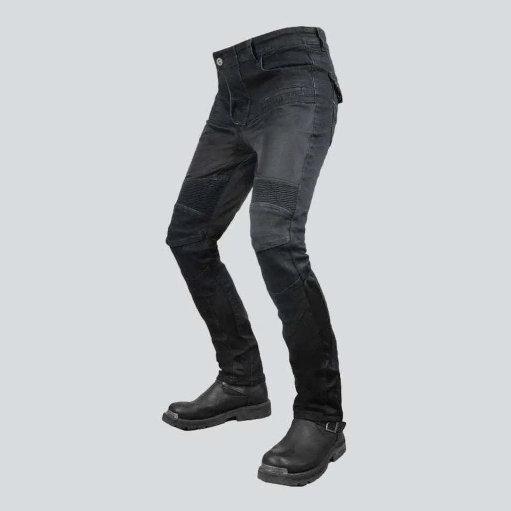 High-quality summer biker jeans