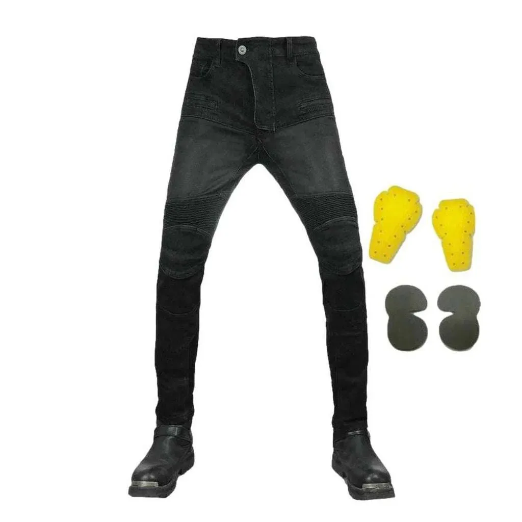 High-quality summer biker jeans