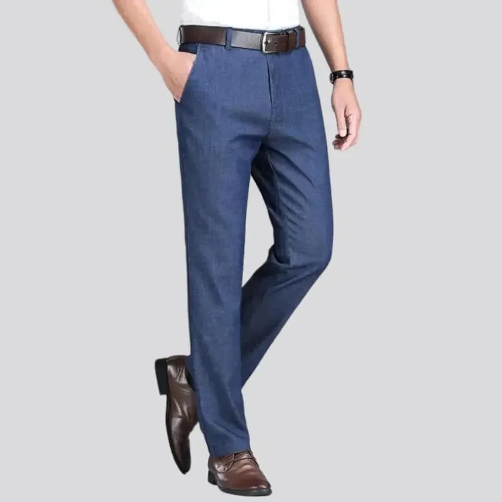 High-waist men's jeans pants