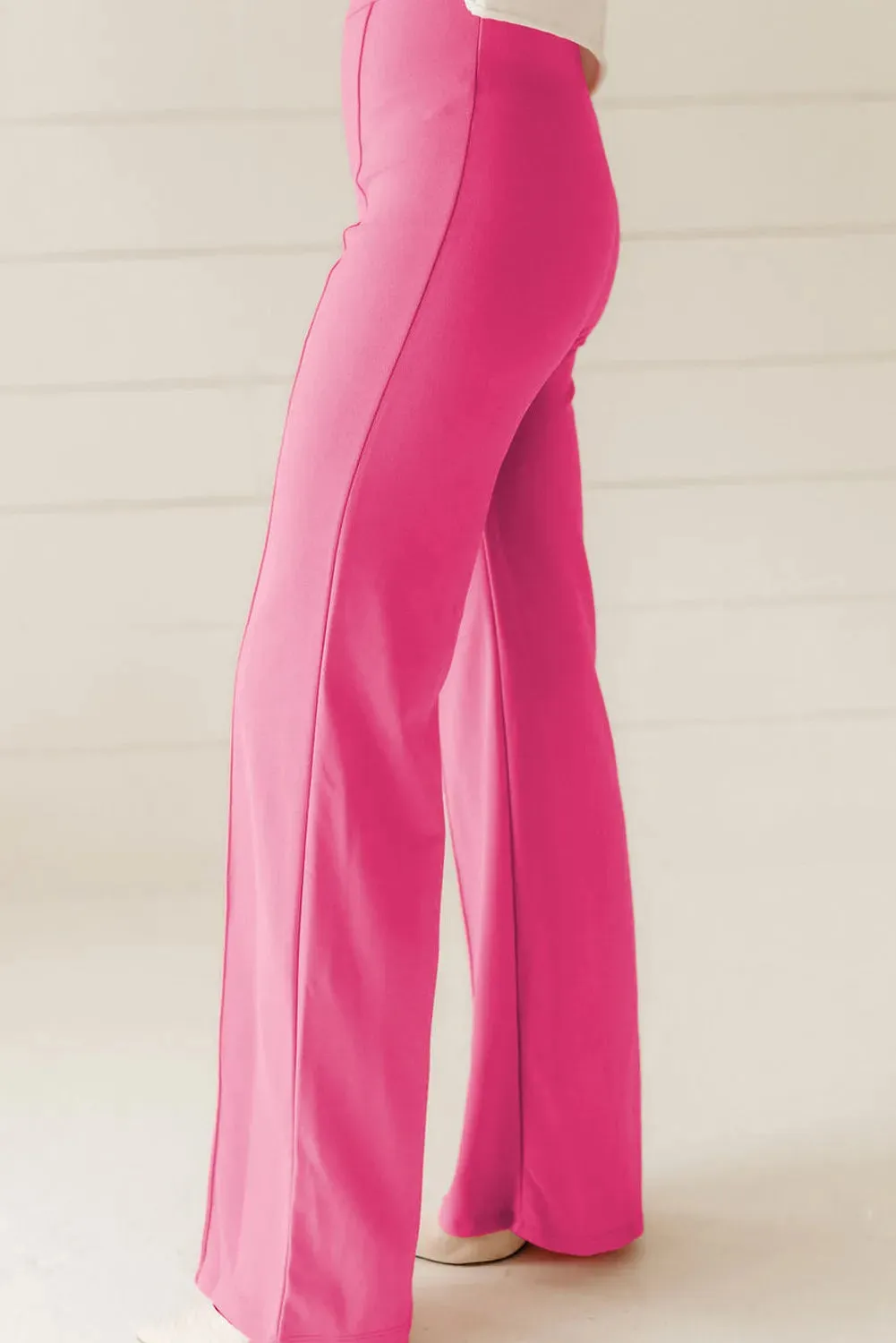 High Waist Straight Leg Pants