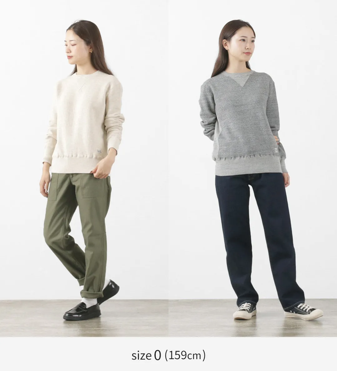 KEPANI / Crew Neck Set-In Sleeve Sweatshirt