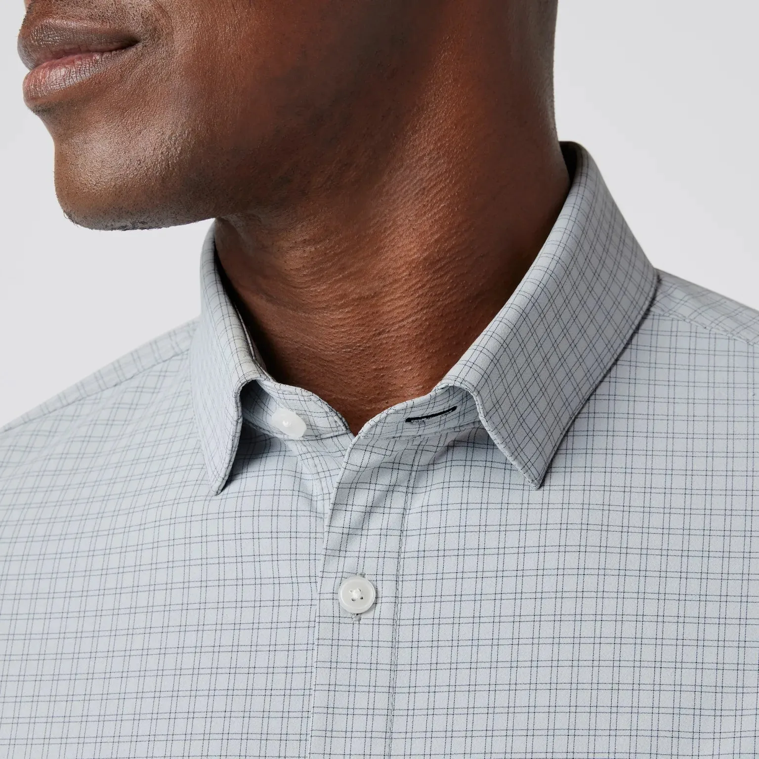 Leeward Dress Shirt in Aluminum Joel Plaid by Mizzen Main