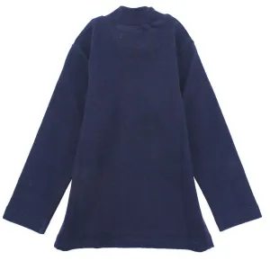 Long-Sleeved Half-Collar T-Shirt