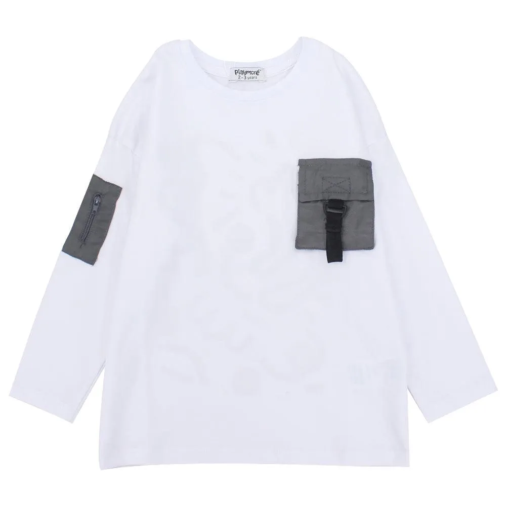 Long-Sleeved Printed T-shirt