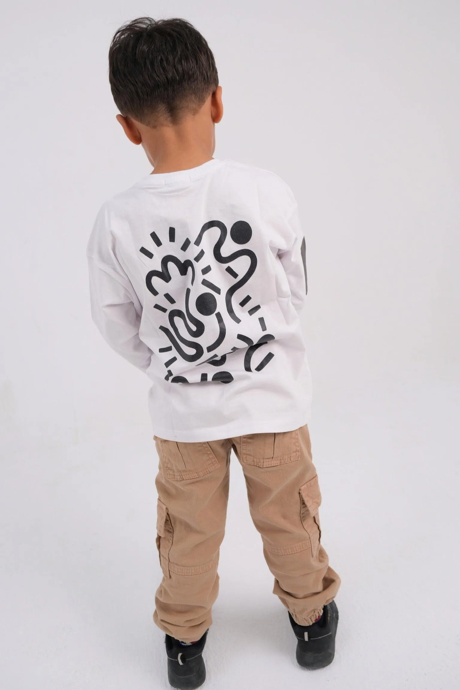 Long-Sleeved Printed T-shirt