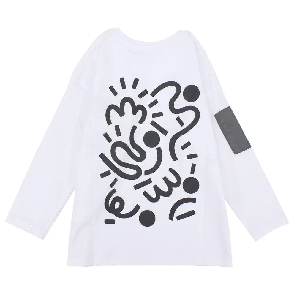 Long-Sleeved Printed T-shirt