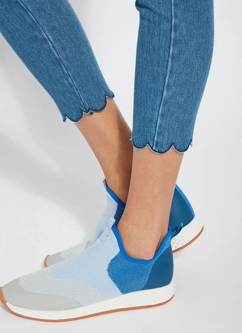 Lysse Scallop Mid Wash Denim