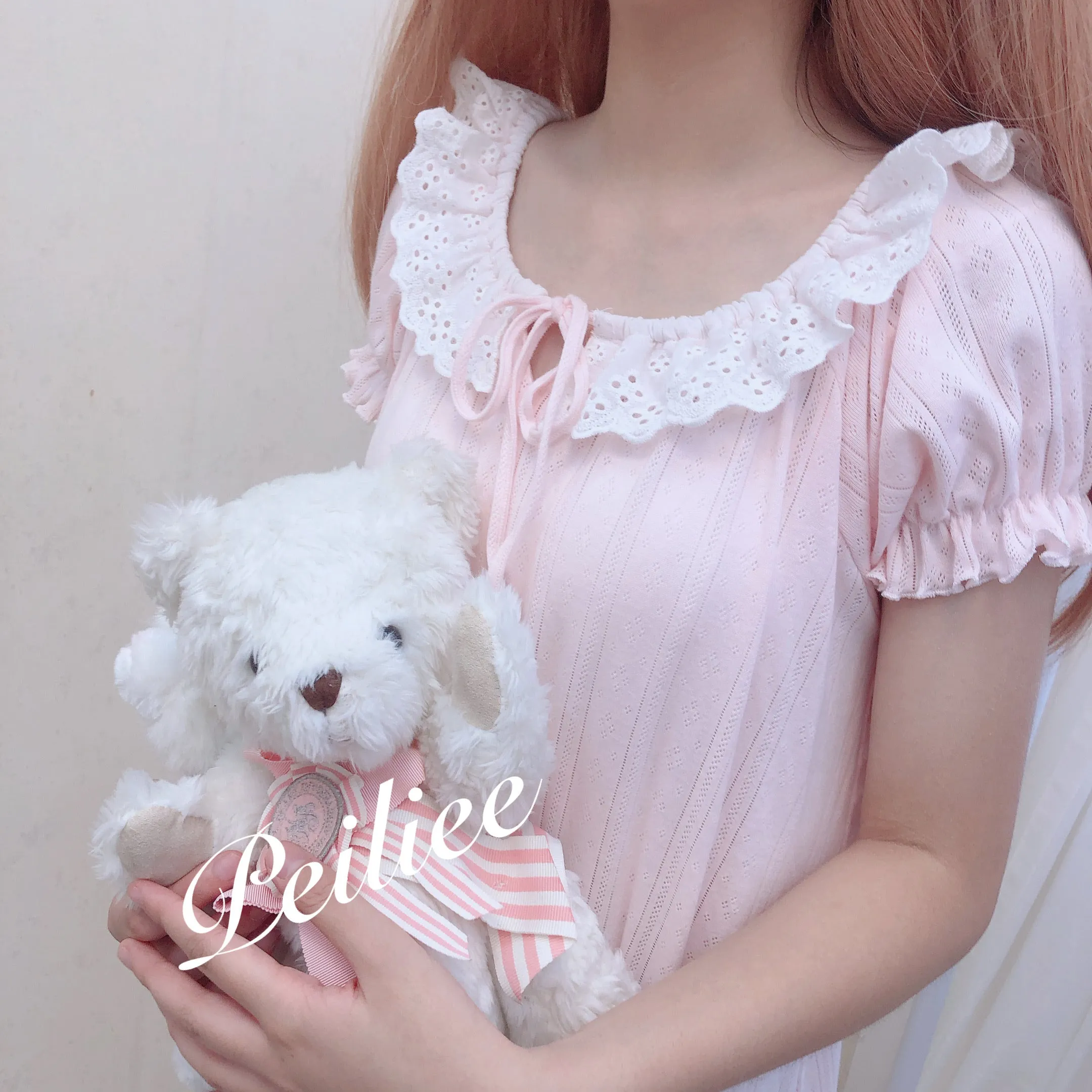 [Made by Peiliee] Love is two hearts as one cotton sleepwear loungewear dress