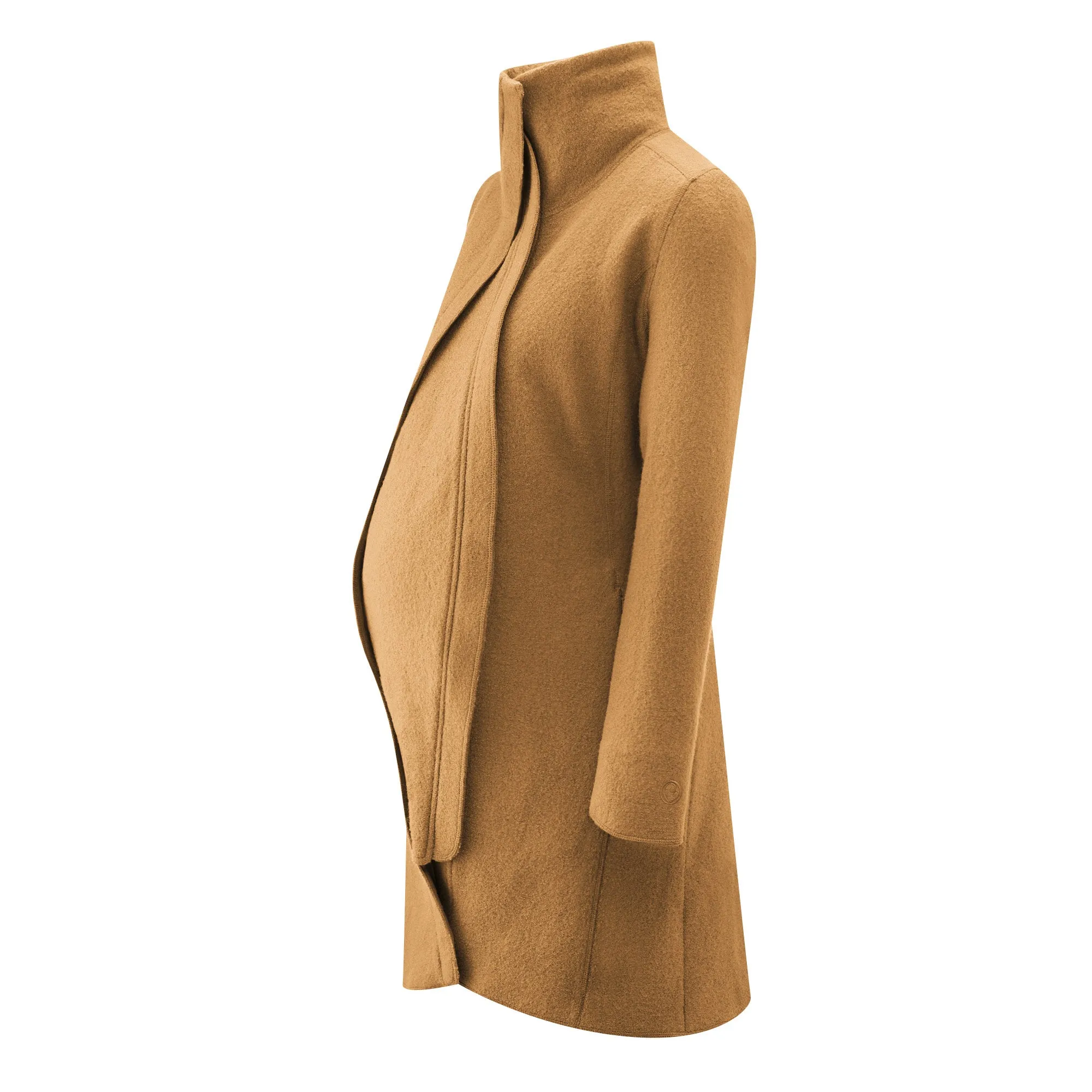 Mamalila  Maternity   Babywearing Wool Coat Oslo Camel