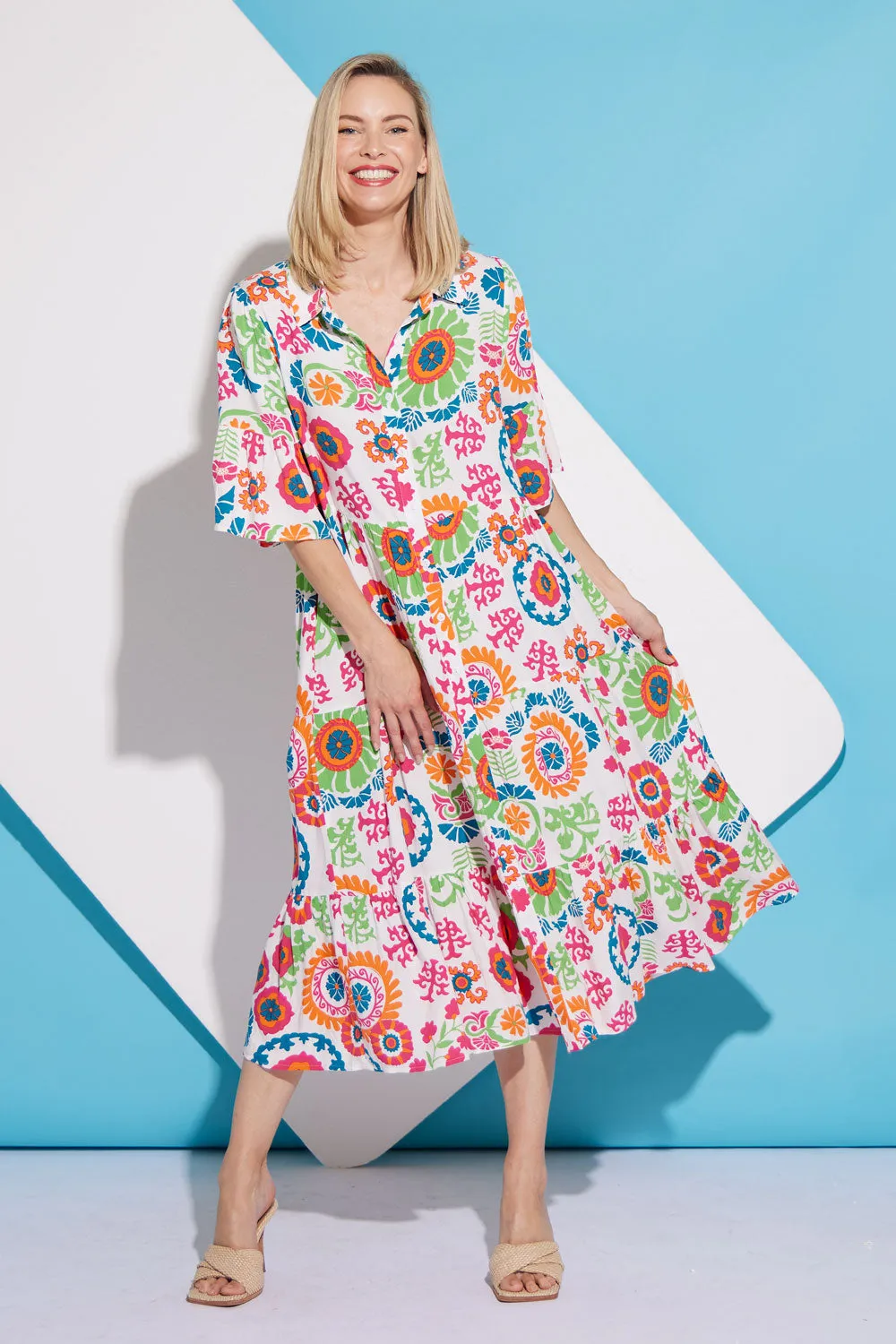 Marina Dress - Summer Mandala Floral