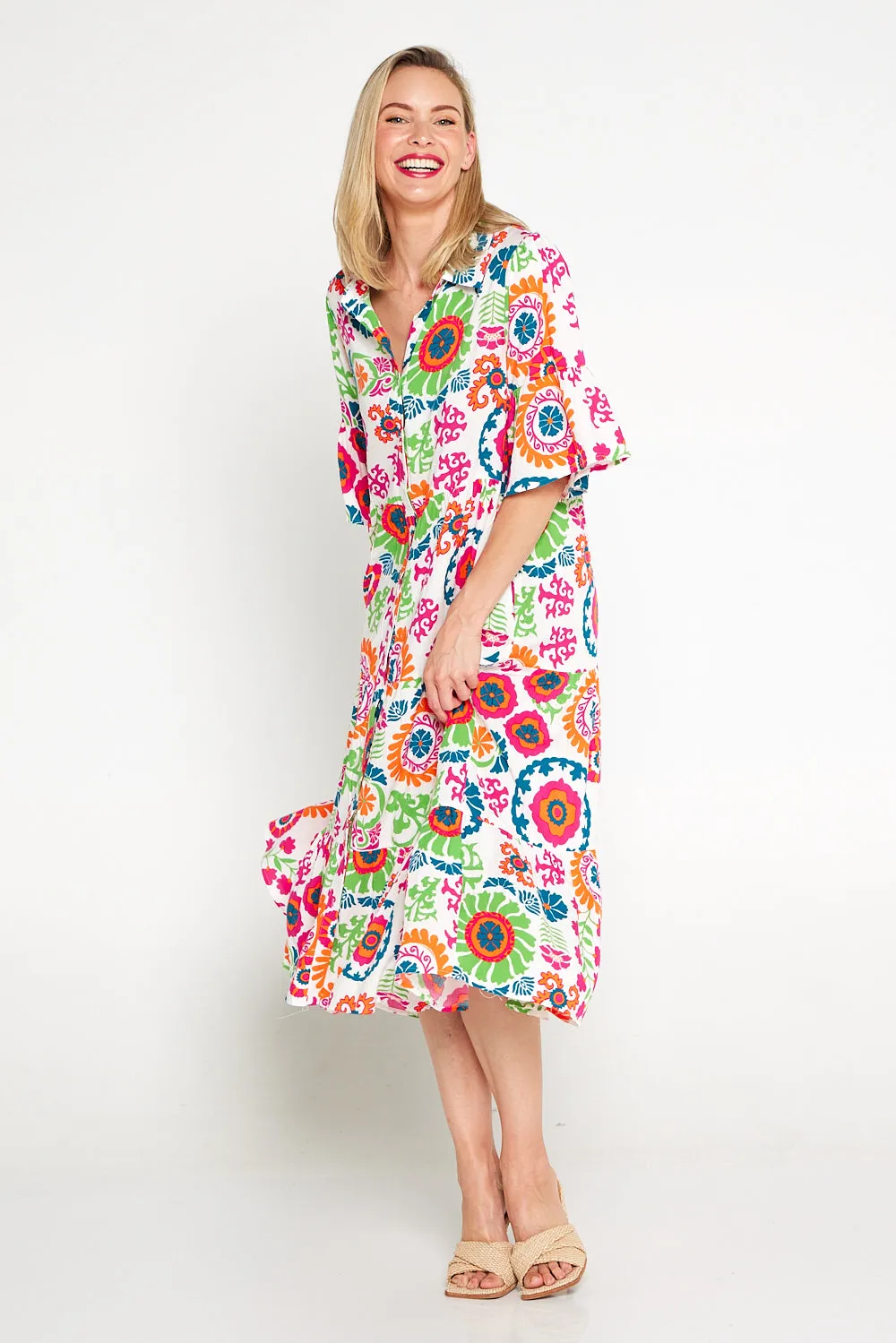 Marina Dress - Summer Mandala Floral