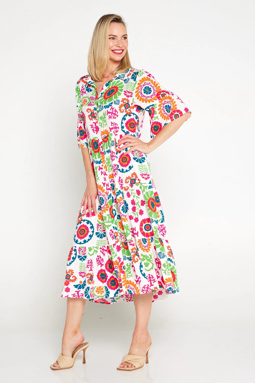 Marina Dress - Summer Mandala Floral