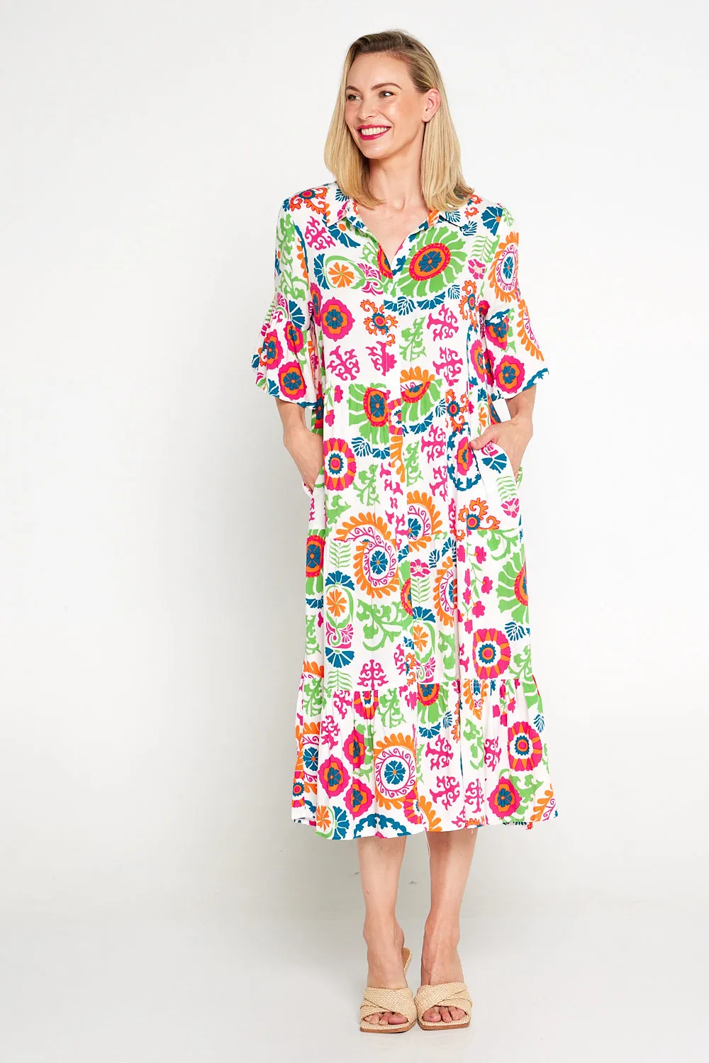 Marina Dress - Summer Mandala Floral