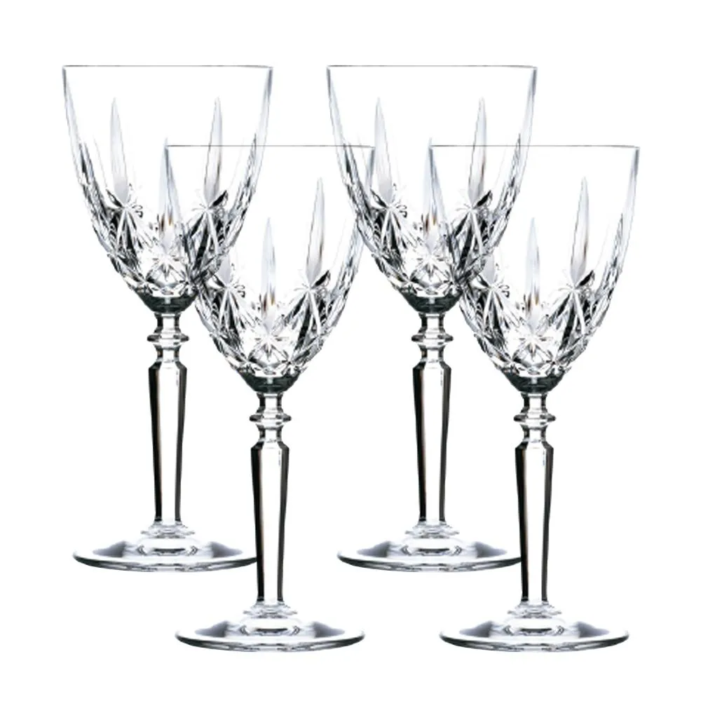 Orchestra - Bohemian Crystal Wine Glasses, Set of 4