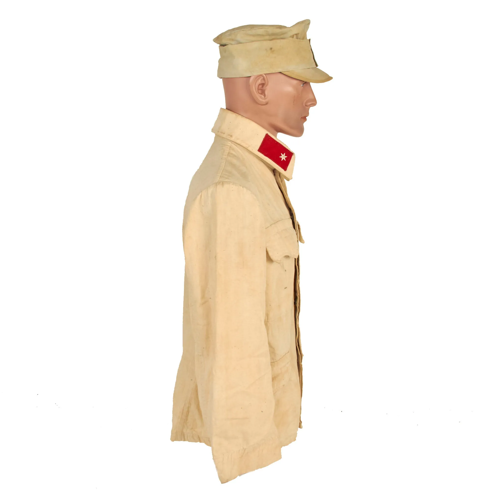 Original Austro-Hungarian WWI Enlisted Summerweight White Field Uniform Set With Cap - Dated 1917