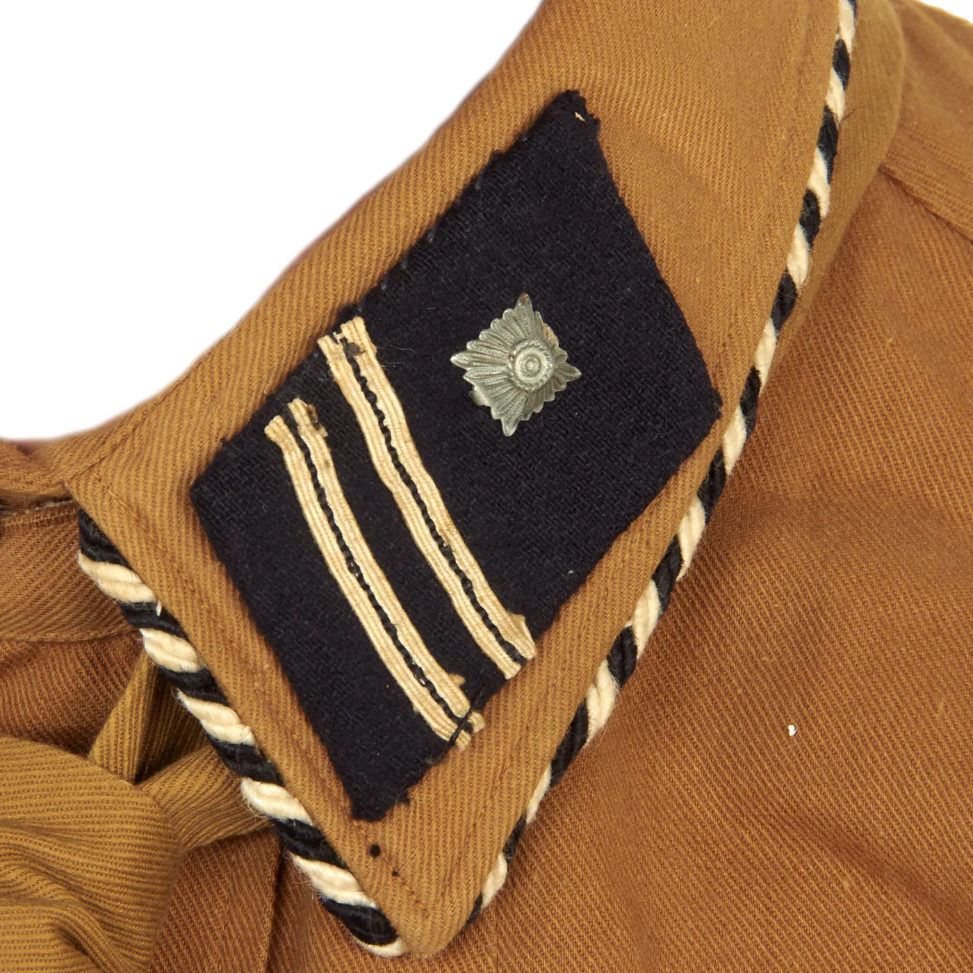 Original German WWII SA Berlin-Brandenburg Group RZM Marked NCO Brown Shirt Tunic with Breeches & Necktie