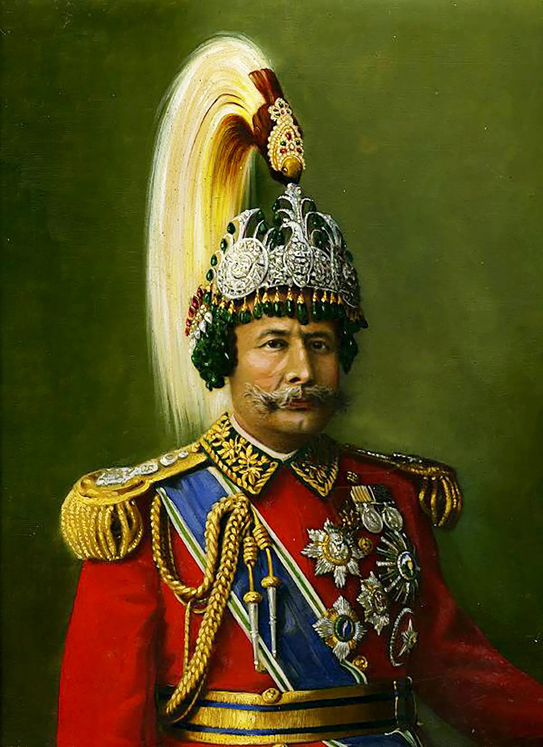 Original Nepalese Pre-WWII Dress Uniform of Maharaja His Highness Mohan Shamsher Jang Bahadur Rana of Nepal GCB, GCIE, GBE, (1885-1967) Prime Minister and Supreme Commander in Chief of Nepal 1948 - 1951