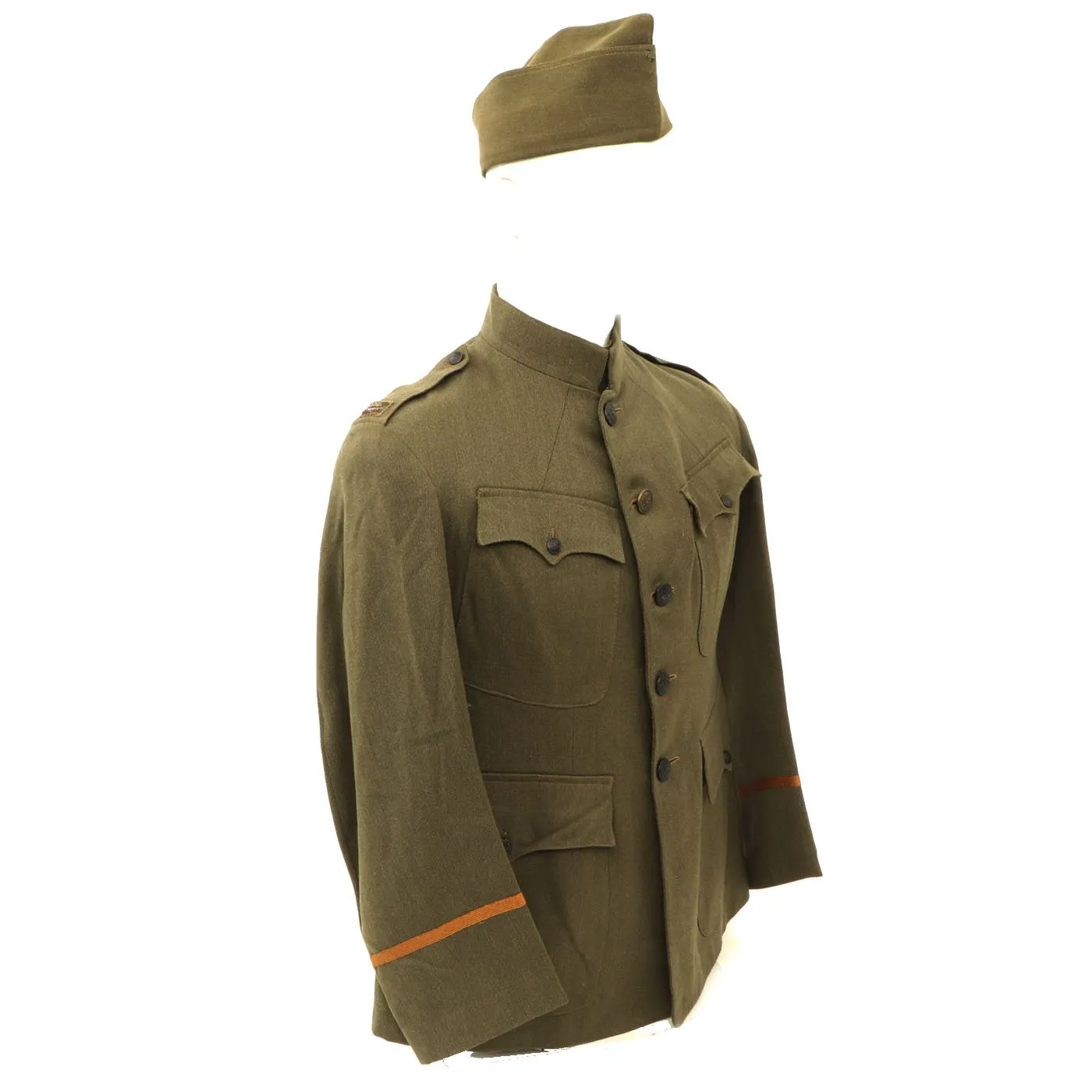 Original U.S. WWI French Made American Officer's Uniform - Dated 1918