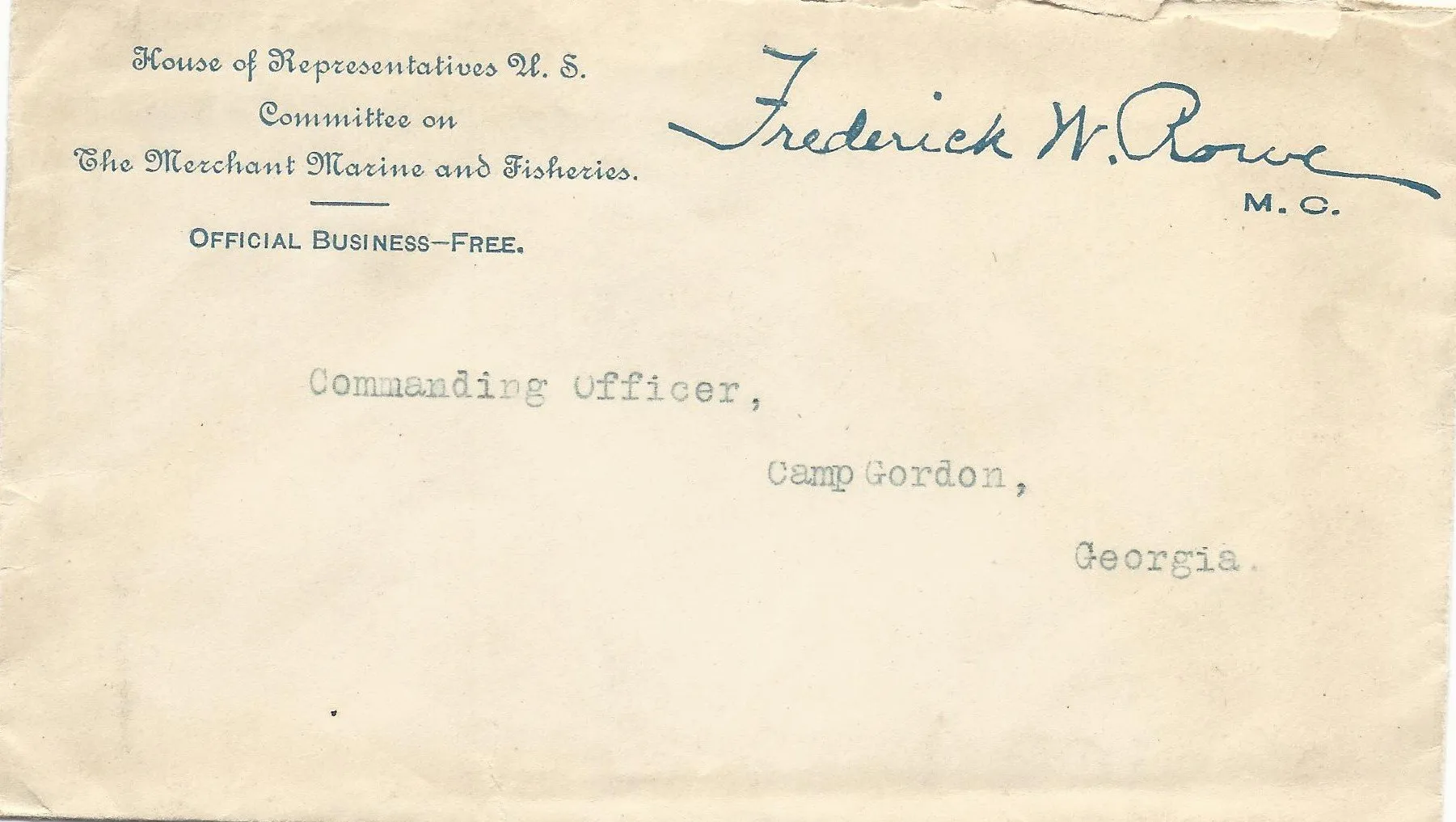 Original U.S. WWI Named Medical Department Trunk Grouping