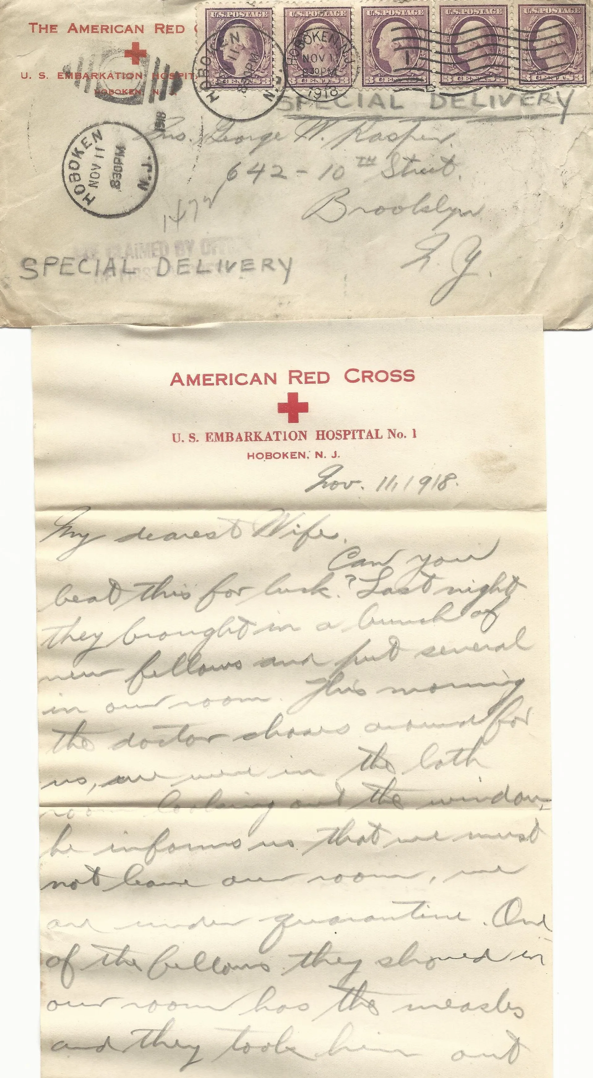 Original U.S. WWI Named Medical Department Trunk Grouping