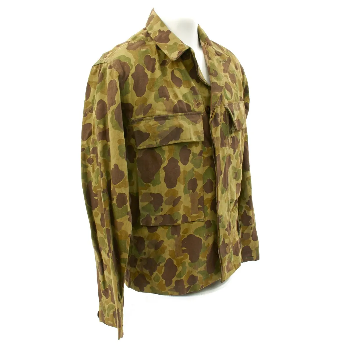 Original U.S. WWII Herringbone Twill Camouflage Jacket and Pants