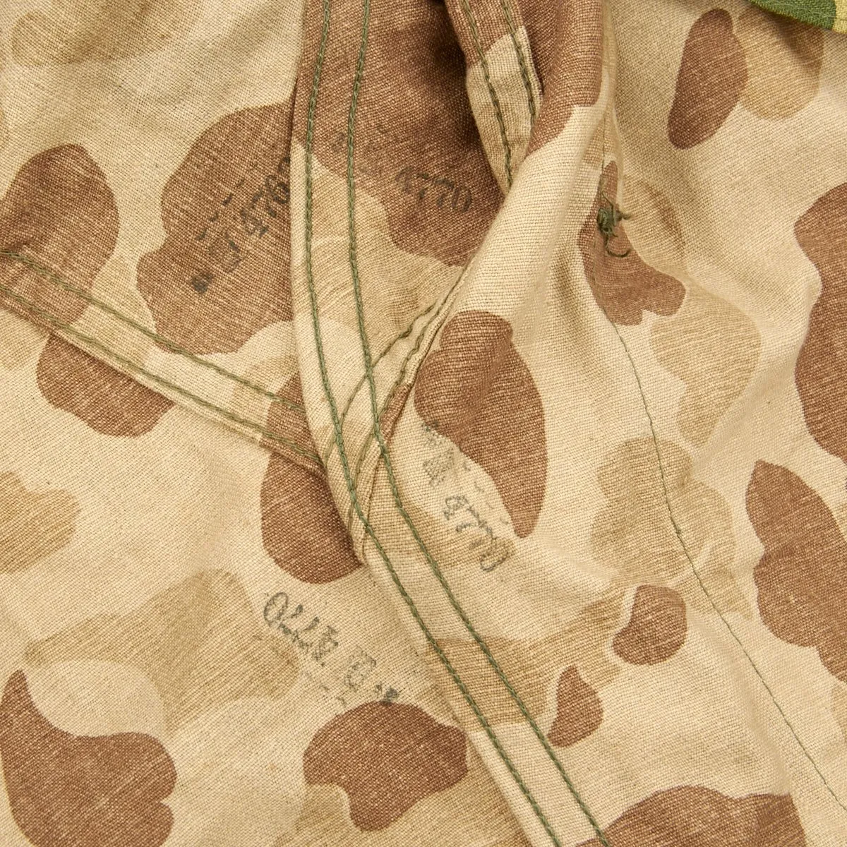 Original U.S. WWII Herringbone Twill Camouflage Jacket and Pants