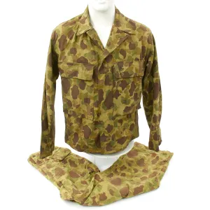 Original U.S. WWII Herringbone Twill Camouflage Jacket and Pants