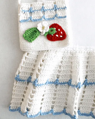 Strawberry T-Shirt Dress and Purse Crochet Pattern