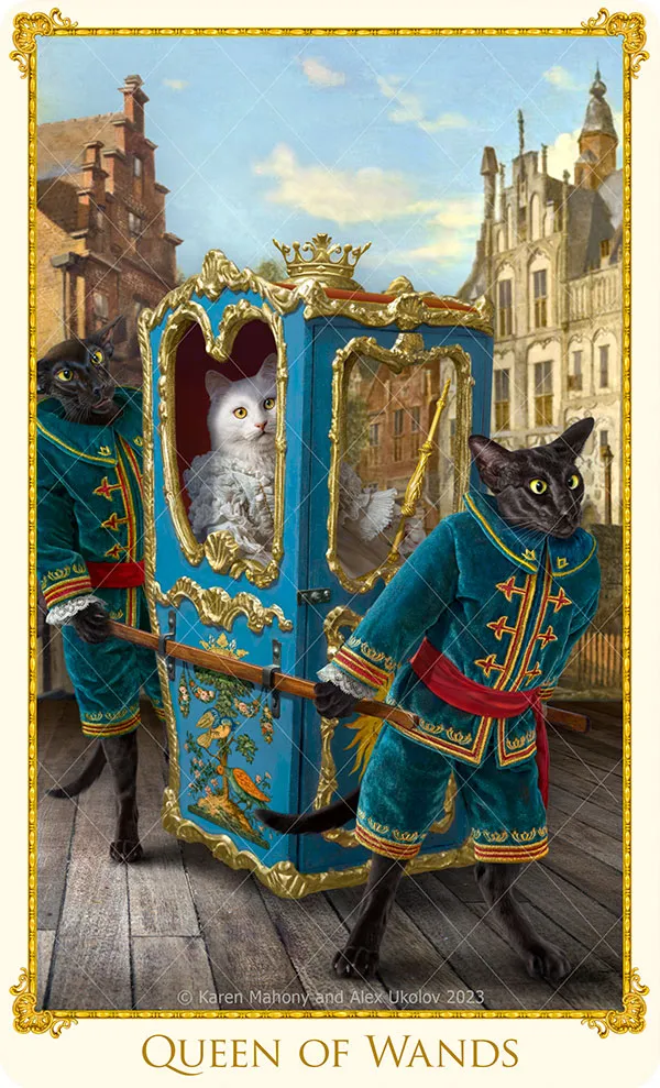 The Bohemian Cats' Theatre Tarot deck. NOT YET AVAILABLE. Pre-orders expected to open in February 2025