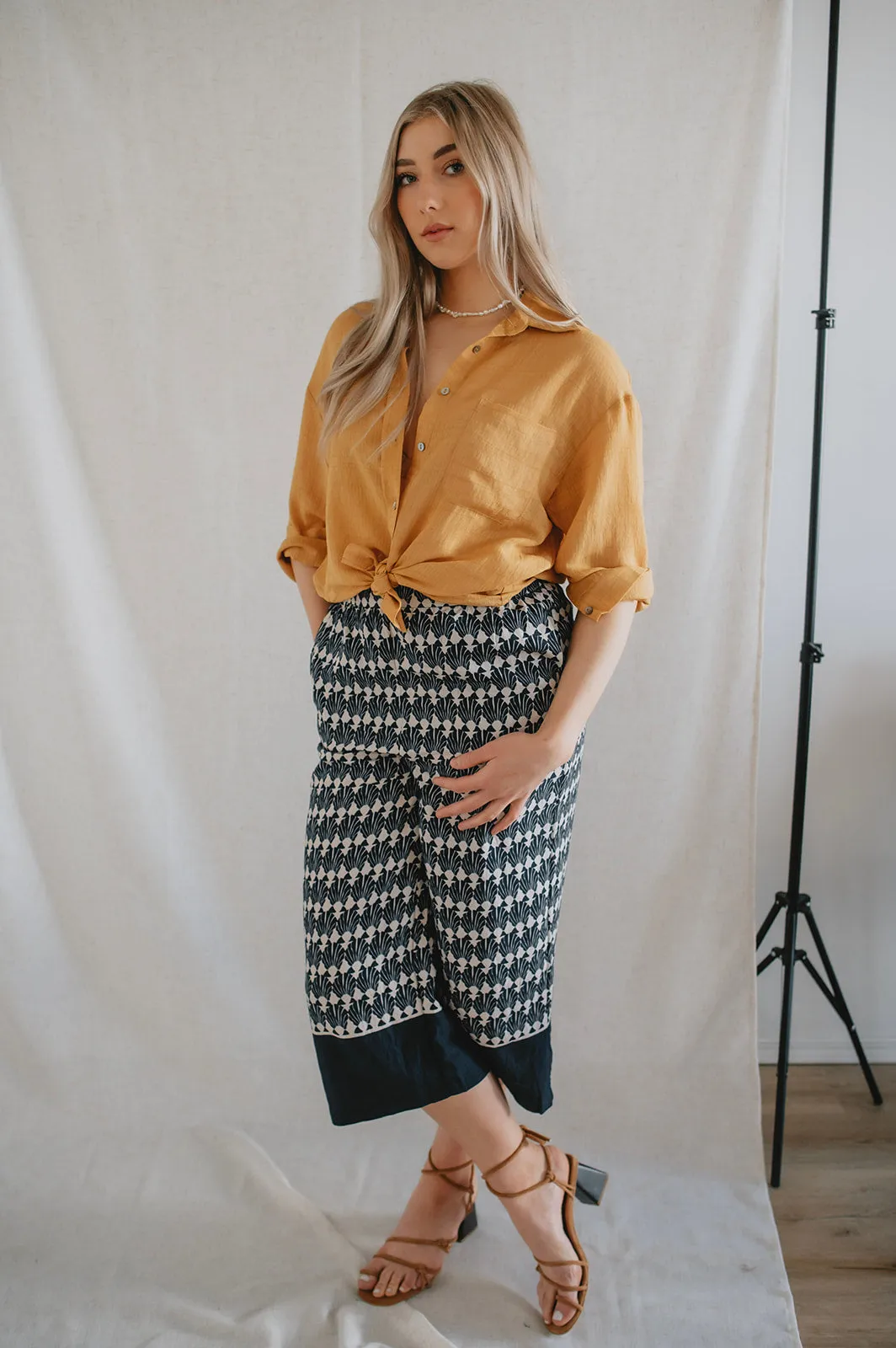 The Shell Geo Border Culottes